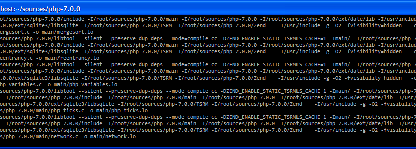Compile PHP 7 FPM + CLI from source, without touching the installed PHP 5.x